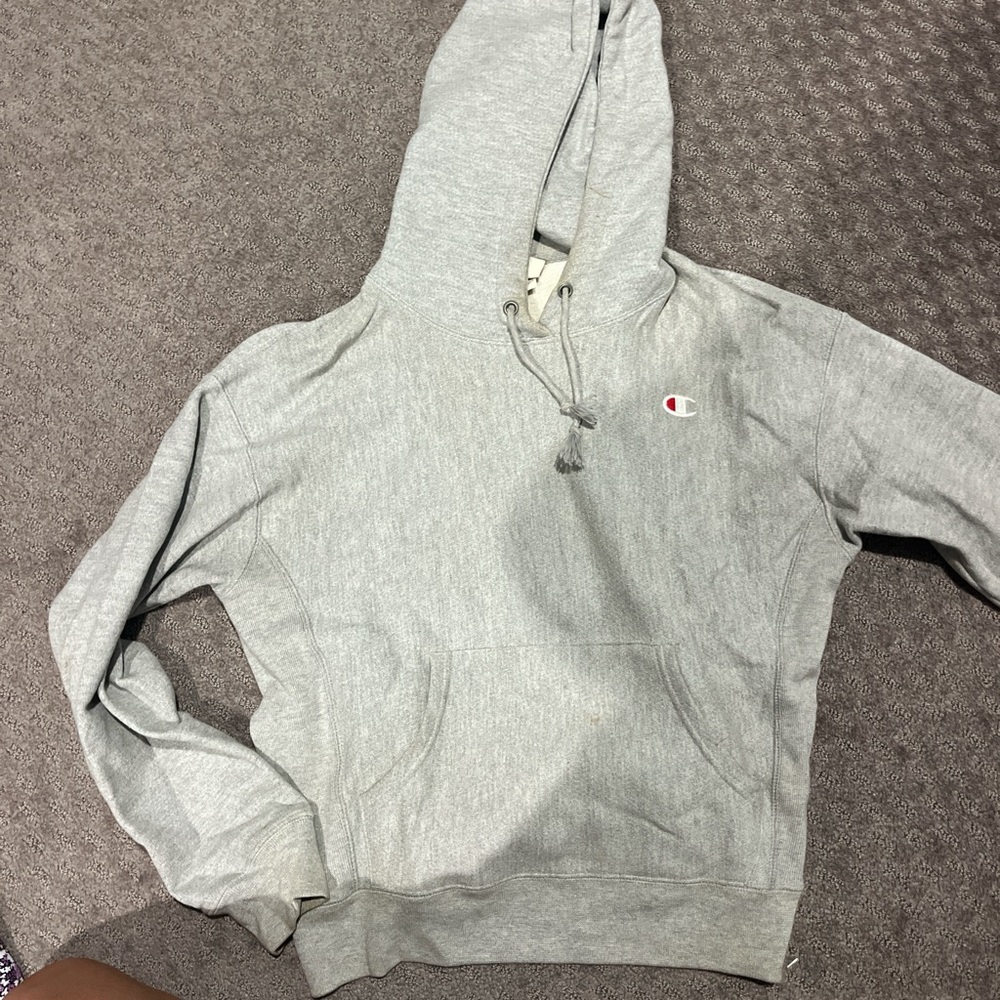 Champion Light Gray Hoodie